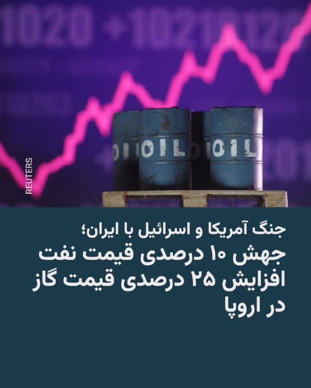 🔸قیمت نفت برنت در سومین روز از حملات آمریکا و اسرائیل به ایران، روز یکشنبه تا ۱۰ درصد جهش کرد و به حدود ۸۰ دلار در هر بشکه رسید.

🔸تحلیلگران پیشبینی میکنند با آغاز جنگ تازه در خاورمیانه، قیمت نفت ممکن است تا ۱۰۰ دلار در هر بشکه نیز افزایش یابد.

🔸این موضوع از آن رو اهمیت دارد که بیش از ۲۰ درصد نفت صادراتی جهان از طریق تنگه هرمز جابهجا میشود.

🔸قیمتهای عمدهفروشی گاز در بازارهای هلند و بریتانیا صبح روز دوشنبه ۱۱ اسفند بیش از ۲۵ درصد افزایش یافت.

🔸خبرگزاری رویترز به نقل از منابع تجاری نوشته که پس از هشدار حکومت ایران به کشتیها برای عدم عبور از این آبراه، بیشتر مالکان نفتکشها و شرکتهای بزرگ نفتی، ارسال نفت خام، سوخت و گاز طبیعی مایع (الانجی) از طریق تنگه هرمز را متوقف کردهاند.

🔸حدود ۲۰ درصد از گاز طبیعی مایع جهان از طریق تنگه هرمز عبور میکند و توقف طولانیمدت یا بسته شدن کامل این مسیر موجب افزایش رقابت جهانی برای منابع دیگر گاز شده و قیمتها را در سطح بینالمللی بالا میبرد.
🇺🇸 🇨🇿 RadioFarda

🤖 @VahidHeadline