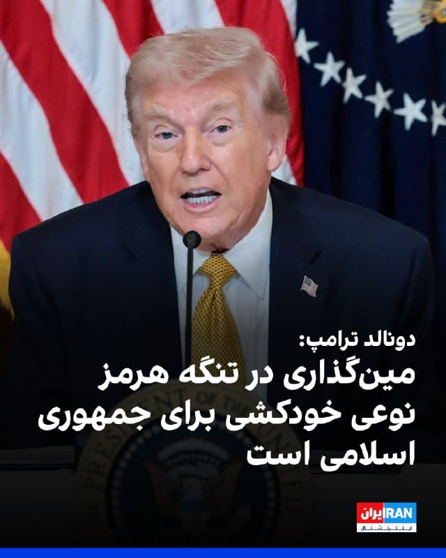 دونالد ترامپ اعلام کرد توانایی جمهوری اسلامی برای تهدید کشتیرانی تجاری در تنگه هرمز بهشدت کاهش یافته و بیش از ۳۰ شناور مینگذار آن هدف قرار گرفته و منهدم شدهاند. او افزود تا جایی که اطلاع دارند همه شناورهای مینگذار ایران نابود شده و در کف دریا قرار دارند و اگر ایران اقدام به کارگذاری مین کند، «نوعی خودکشی» خواهد بود.

ترامپ همچنین گفت جمهوری اسلامی اکنون تعداد کمی موشک در اختیار دارد و انتظار میرود شلیک موشک از ایران کاهش یابد. او تاکید کرد کارزار نظامی آمریکا و حملات به ایران با تمام قدرت ادامه دارد و نیروهای آمریکا تاکنون بیش از هفت هزار هدف را در این جنگ مورد حمله قرار دادهاند.

رییسجمهور آمریکا افزود تامین امنیت تنگه هرمز برای دیگر کشورها سودمندتر از ایالات متحده است، زیرا آمریکا نفت خود را از این مسیر وارد نمیکند.
🏁 🇬🇧 IranintlTV

🤖 @VahidOOnLine