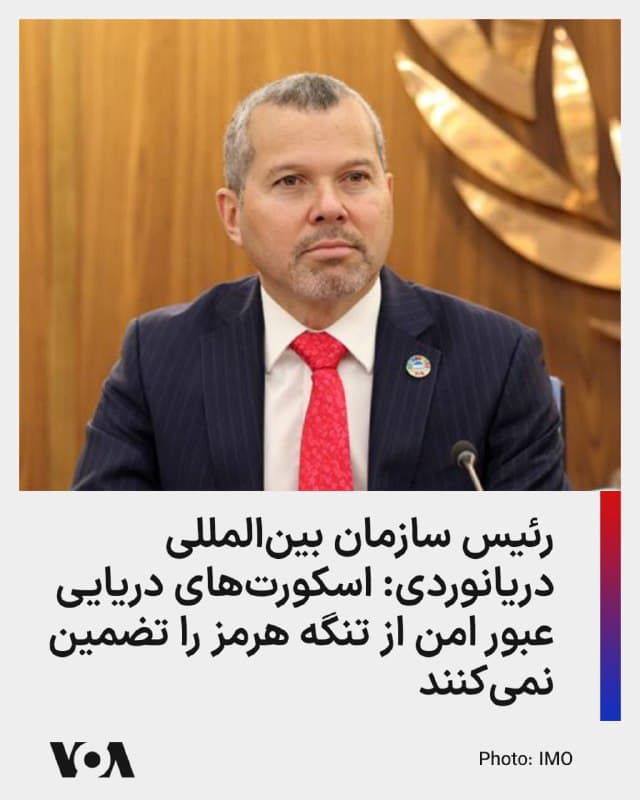 ⚡️رئیس سازمان بینالمللی دریانوردی گفته است که اسکورتهای دریایی از طریق تنگه هرمز، امنیت کشتیهایی را که قصد عبور از این آبراه را دارند، «صد در صد تضمین نخواهد کرد.»

آرسنیو دومینگز به فایننشال تایمز میگوید کمک نظامی «راه حل بلندمدت یا پایداری» برای باز کردن تنگه نیست.

در حالی که ایالات متحده از دیگر کشورها دعوت کرده که در تأمین امنیت کشتیهای تجاری در این آبراه راهبردی مشارکت کنند، طبق گزارشها نیروی دریایی ایالات متحده درخواستهای مکرر برای اسکورت را رد کرده و خطر حملات را فعلاً «بسیار بالا» دانسته است.

ترافیک تجاری در تنگه هرمز، پس از درگیری نظامی بین ایالات متحده، اسرائیل و ایران عملاً متوقف شده است. تا اواسط ماه مارس، بیش از ۶۰۰ کشتی در منطقه لنگر انداخته و منتظر عبور ایمن هستند.

از زمان آغاز عملیات نظامی علیه جمهوری اسلامی، سازمان عملیات تجارت دریایی بریتانیا (UKMTO) از چندین حادثه، از جمله برخورد کشتیها با پرتابههای ناشناخته و گزارشهایی مبنی بر کاشت مینهای دریایی در تنگه، گزارش داده است.
🇺🇸  FarsiVOA

🤖 @VahidHeadline