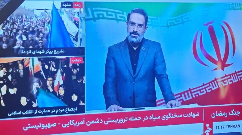 نائینی (سخنگوی سپاه) پرررررر
۲-۳ ساعت پیش رجز خونی کرده بود.
«شگفتانههایی برای دشمن داریم. هر میزان پیش برویم نبردها، نبردهای متحیرکننده، پیچیدهتر و همراه با شگفتانه خواهد بود.»

- اسماعیل احمدی رو هم شتک کردن، مسئول اطلاعت بسیج و معاون اون گنده گوز سلیمانی بود.
جمعه ۲۹ اسفند

@mamlekate