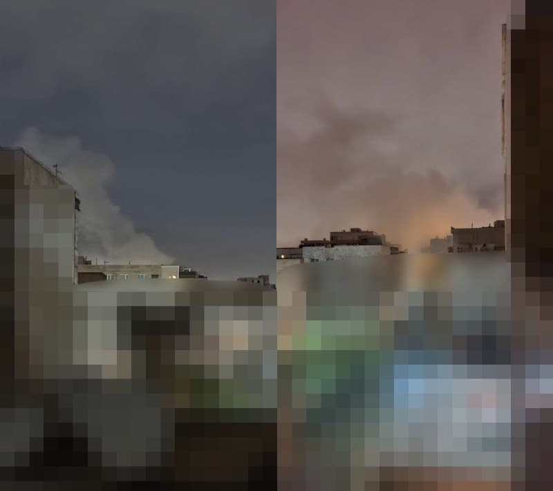 تصویر دریافتی: ساعت ۵:۱۰ ۳ فروردین، سمت شرق صدای انفجار های شدید یکسری از طرف نوبنیاد، چند تا از سمت هروی و بنی هاشم که اینارو حتی صدا سقوط موشک/بمبش رو هم شنیدم.
عکس سمت راست از طرف بنی هاشمه و اون یکی نوبنیاد

سایر پیامهای دریافتی تایید نشده مربوط به ساعتی قبل. صدای جنگندهها احتمالا مربوط به پروازهای بازگشت هستند:

صدای جنگنده ۵:۲۶ در شهسوار

سلام وحید ، از ساعت ۳ صبح به فاصله ی هر نیم ساعت به مدت ۲ دقیقه تقریبا صدای جنگنده میاد تا الان که ساعت ۵:۳۰ صبح هست ،تنکابن مازندران .

سمت هروی خیلی بد زدن
فکر کنم پلیس دیپلمات پناهی نیا زدند

دوشنبه ٣ فروردين  ١٤٠٥شمال شرق تهران يه بار ٣:١٥ دقيه زد يه بار ديگه دوباره همونجا ساعت ٥:١٥ سمت چهار پاسداران يا نوبنياد هست 
صداي جنگنده و پدافند

سلام برای انفجار شمال شرق داریم میبینیم یه جاست شعله هاش معلومه فک کنم سمت اراج یا خ گلزاره

۵:۱۰ هروی پناهی نیا انقدر صدا و موج انفجار زیاد بود بنظر خیلی نزدیک میومد 
۵دقیقه بعد صدای پدافند ادامه داشت تا ۵:۲۰

سلام ده دقیقه پیش [۲۶ تا دقیقه بعد از ۵] خیابون جامی مرکز تهران رو زد خونه خیلی بد لرزید چندتا پشت هم زد.

۵:۲۹ یوسف اباد. صدای جنگنده میاد. فکر کنم دوباره دارن میرن سمت شرق 

افسریه ایم ما
صدای ناجور انفجار داشتیم و در حال حاضر برقا رفته.

نوشتن سمت منظریه بنظر پهپاد بود  ولی به وضوح قبلش صدای جنگنده رو شنیدم و موجو صدای مهیبش به پهباد نمیخورد



سهروردی فکر کنم محل گذره، صدای جنگنده ها رو شنیدم و بعد چندین انفجار، دو تا خیلی نزدیکو بقیه با فاصله و پی در پی.
تو این مدت انگار از اینجا میگذرن و میرن یه سمتی رو میزنن. نمیدونم کدوم طرف بود

۵:۲۸ بامداد. صدای عبور جنگنده- تنکابن(شهسوار)


ما قیطریه هستیم اولین بار بود انقدر بد زدن که خونه لرزید ساعت ۵:۱۵ 
قبلشم ساعت ۳:۱۰ زدن کلی پشت هم یکیش باد انفجارش یکم اومد

برق محله مسعودیه تهران رفت 5:20 صبح
برق اومد الان ۵:۳۲

سمت پیروزی انقدر صدای انفجار شدیده که شیشه هامون لرزید تقریبا نیم ساعته صدای انفجار و پدافند میاد


5:32 قزوین صدای جنگنده از فاصله زیاد

[لطفا برخلاف ایشون تا جای ممکن به جای رفتن به سطر بعدی از کلید فاصله یا ویرگول استفاده کنید]
سلام
وحید جان
تهران
پیروزی 
فرعی ۳/۲۱
زد
کوچه بستن
ی مدرسه اونجاست 
داخلش نیرو بود
مدرسه ۱۷ شهریور


وقتی سمت شمال تهران صدای انفجار میاد قطعا افرادی رو زدن. به نظر صبح خبرشون میاد


وحید جان از هموطنایی که صدای جنگنده از شمالو گزارش دادن تشکر کن
ساعت ۵:۰۳ از کلاردشت و قزوین گفتن صدای جنگنده اومده، ۵:۱۲ دقیقه رسیدن شمال تهران.

از بالا پشت بوم سمت گیشا  دیدمفقط یه دودبود اونمسمتاطراف اکباتان بود دیگه جایی دود نبوده
هنوز صدای جنگنده داره میاد ۰۵:۳۴

۵:۳۵ شهرری زدن سه راه سیمان  از خواب پریدیم

۵:۳۴ تهران یوسف اباد صدای پدافند و انفجار

ساکن منیریه ایم انفجارهای خیلی خیلی شدید
و پشت سر هم ساعت۵:۳۴دقیقه.
پدافندا هم فعال شدند.


دولت آباد ساعت ۵:۳۵ صدای ۱۰ تا انفجار مسلسلی مانند اومد پدافند نبود مطمئنم

۵:۳۴ حدود ۵ انفجار پی در پی داشتیم سمت فک کنم ۴ راه قصر. نزدیک تر بود
و صدای پدافندم بعدش اومد

ما اجودانیه هستیم بوی دود سوختن داره میاد


مادرم از یکی از روستاهای ساوه پیامک داد که برق منطقه با انفجار پرید.
گفت به خاطر شارژ گوشی نمیتونم بهت زنگ بزنم نگران نباش.

وحید ۳ تا صدای انفجار اومد ما پشت خونمون پادگان دوشان تپه اس شب ساعت ۸ اونجام زد دوباره زد

۵:۳۷ دقیقه باز برگشتن منطقه سبلان 
صدای انفجار دورتر اومد پدافند داره کار میکنه...همینجوری صدای جنگنده میاد  با ارتفاع پایین

ساعت پنج و ده دیقه صبح صداهای ممتد انفجار خیلی بزرگ و قوی
از سید خندان.نمیدونم کجاها رو زد  اما پشت هم بود شاید پنج تا.
صدا در حدی بود که از خواب پریدیم.


5:38 شرق تهران میرداماد صدای انفجاره زیادی میاد
غرب هم فعلا فقط صدا جنگنده


سلام اقا وحيد صداي 3 انفجار شديد ساعت 5:30 دقيقه خيلي شديد هم لرزيد
بندر عباس

سلام مریوان همین الان صدای موشک میاد به سمت عراق میره

 انفجار هاى پاسداران از دور موشك ميومد و برخورد كرد 

دود روی منطقهی لویزانه. بوی گوگرد کامل احساس میشه سمت کامرانیه

صدای جنگنده تو سنندج. 
۵:۴۰ صبح ، ۳ فروردین

۳ فروردین ساعت ۳:۳۰ صبح شمال شرق تبریز رو زدن شدید 
شهرک نصر انگار نقطه زنی بوده (این شهرکمال سپاه هست ولی افراد معمولی همزندگی میکنند اونجا) 
و کوه عینالی یه ورزشگاه رو زدن


تهران، منطقه پیروزی، منطقه ۱۳  ساعت۵ نیم حدودا  مدرسه ۱۷ شهریور رو زدن مثل اینکه پایگاه بوده کوچه پر دوده
اول صدای جنگنده خیلی نزدیک اومد بعد انفجار

بگو مثلا میگن غرب تهران یه محدوده هم بگن
مثلا ما هیچ صدایی نمیشنویم با اینکه غرب تهرانیم

📡 @VahidOnline