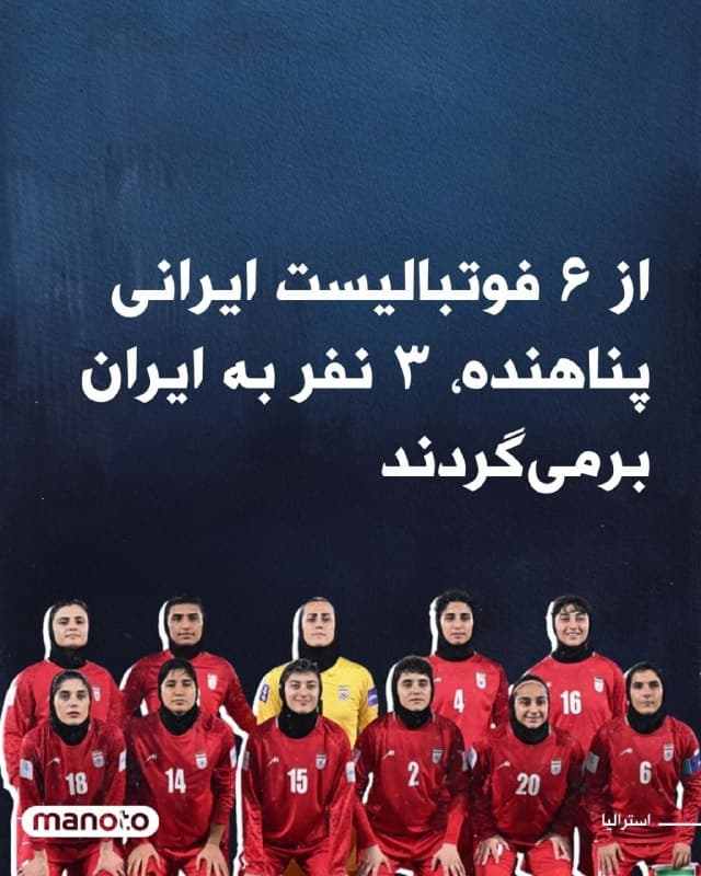 سه عضو تیم ملی فوتبال زنان ایران که پیشتر ویزای بشردوستانه برای ماندن در استرالیا دریافت کرده بودند، تصمیم گرفتهاند به کشور بازگردند.
به گزارش اسکای نیوز، در ابتدا شش بازیکن تیم ملی فوتبال زنان ایران پس از حضور در رقابتهای جام ملتهای آسیا در استرالیا درخواست ماندن در این کشور را پذیرفته بودند، اما اکنون سه نفر از آنها تصمیم خود را تغییر داده و به همراه سایر اعضای تیم به ایران بازمیگردند.
وزیر امور داخلی استرالیا اعلام کرد این بازیکنان پیش از بازگشت چندین بار فرصت داشتهاند درباره گزینههای پیش روی خود با مقامهای استرالیایی گفتوگو کنند.
این تصمیم در حالی گرفته شده که بازیکنان با انتخابی دشوار روبهرو بودند: بازگشت به ایرانِ درگیر جنگ، جایی که رسانههای حکومتی پس از نخواندن سرود ملی آنها را «خائن» خوانده بودند، یا ماندن در استرالیا با این نگرانی که شاید دیگر هرگز اجازه بازگشت به کشورشان را نداشته باشند.
فعالان حقوق بشر نسبت به امنیت این بازیکنان در صورت بازگشت به ایران ابراز نگرانی کردهاند. در حال حاضر سه بازیکنی که تصمیم گرفتهاند در استرالیا بمانند، برای حفظ امنیت در مکانی امن نگهداری میشوند.
🏁 🇬🇧 ManotoTV
🤖 @VahidOOnLine